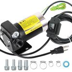 110V AC Self-priming Gasoline Fuel Transfer Pump with Forward and Reverse Pumping 2.3/3.7 GPM for Gasoline Diesel Kerosene & More