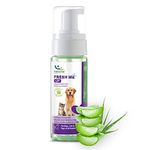 Natural Remedies Fresh Me Up Mild Waterless Foam Cleanser Dry Shampoo for Dogs, Cats and Pups of All Breeds, Moisturizer & Conditioner, Daily Use, Lick Safe, Natural and Safe, 140 ml (Pack of 1)