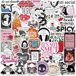 Bookish Smutty Stickers, 50PCS Book Stickers for Kindle, Spicy Bookish Reading Stickers, Vinyl Waterproof Booktok Aesthetic Decal for Laptop Computer Phone Water Bottle