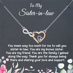 PLITI Sister In Law Necklace Bonus Sister Weeding Gift Sister In Law Appreciation Gift Unbiological Sister Wedding Jewelry (sister in law necU)