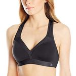 Champion Women's Med Support Curvy with Sewn in Cup, Black, Medium