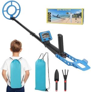 Gaethra Détecteur de Métaux Enfants, Détecteur de Haute Précision Métaux avec Écran LCD, Poignée Réglable, Bobine de Recherche, Très Léger pour Enfants, Exploration en Plein Air