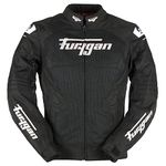 Furygan Men's Atom Vented EVO Jacket, Black-White, XL