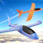 Coolbitz Large Launcher Foam Glider, Hand Throw, Colorful Airplane Model Plane, Kids Children Toy, Outdoor Sports Flying, Toy Foam Aircraft for Girls and Boys, Fun Game 47 cm