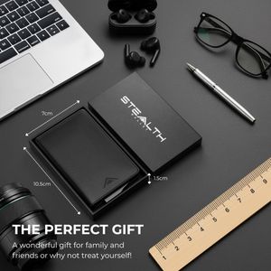 Stealth RFID Card Holder – Slim Silver Wallet for Credit Cards