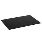 Harbour Housewares Glass Chopping Board - 50x40cm - Black - Large Dining Place Mats Cutting Mat Worktop Saver for Kitchen Cooking, Baking, Vegetable Preparation