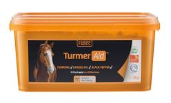 The Golden Paste Company TurmerAid, Complete Turmeric for Horses, Premium Pelleted Horse Supplement for Joint Health, Wellbeing & Digestion with added Yucca and Linseed - 2kg - Easy to Feed