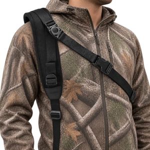 HUNTPAL Crossbody Style Hands-Free Gun Sling for Rifle Shotgun Crossbow, Comfortable Neoprene Padded Hunting Sling with Removable Swivels, Universal Convenience Quick Adjustable Shoulder Strap