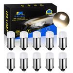 EverBright BA9S Led Bulb T11 756 1893 1847 Bulb Replacement for Pinball Machine Light Bulbs Games Machine Toy Car Lights Lamp, 5630 Chipsets, DC 6V 6.3V (Warm White)