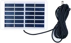 ZONADA 1.2W 6V Mini Solar Panel Kit, Hangable Frame, 3 Meters Cable 5521 DC Port, Batter Charger, DIY Home, Science School Projects, Camping,Fishing, Hiking Outdoor Garden Light Charging Tools