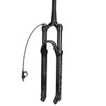 GOEXM Bike Front Fork, 27.5 inch MTB Bicycle Suspension Air Fork with Rebound Adjustment Tapered Tube Cycling Parts (Remote Lockout)