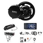 BAFANG BBS02B 48V 750W Motor : Electric Bike Mid Drive Kit with 500C Display & 44T Chainring, 8fun EBike Conversion Kit for Mountain Road Folding Snow Bikes with 68mm Bottom Bracket (No Battery)