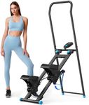 MERACH Stair Stepper for Home Gym Exercise, New Version Vertical Climber Machine for Full-Body Workout, Compact Folding Cardio Exercise Climber with Extended Step Range, Adjustable Handlebar & Pedals