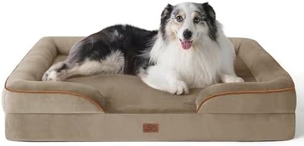 Bedsure Orthopedic Dog Bed for Extra Large Dogs - XL Washable Dog Sofa Beds Large, Supportive Foam Pet Couch Bed with Removable Washable Cover, Waterproof Lining and Nonskid Bottom, Hazel