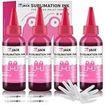 Printers Jack 400ML Magenta Sublimation Ink Refill for Epson C88 C88+ WF7710 ET2720 ET4700 ET15000 ET2760 ET2750 Inkjet Printers Heat Press Transfer on Mugs, Plates, Polyester Shirts etc