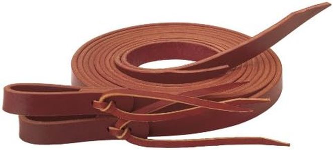 Weaver Leather Latigo Split Reins with Water Tie Ends, Burgundy, 1/2" x 8'