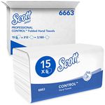 Scott Control Folded Interfold Paper Towel 6663 - V-fold paper towels - 15 packs x 212 towel paper, superior absorbency