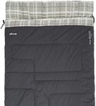 Vango Selene Single Sleeping Bag with a 4-Strap Compression Stuff Sack, 3 Season Sleeping Bag, Ideal for Festivals and Family Camping Trips, Camping Equipment, Grey, One Size