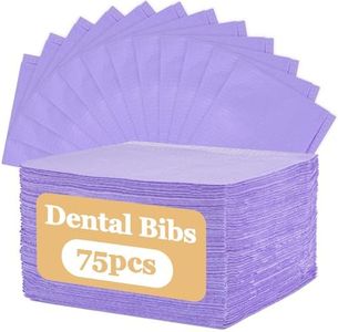 MAQIHAN 75pcs Dental Bibs Disposable - Disposable Dental Bibs Dentist Tattoo Bibs Purple Dental Bibs Nails Patient Bibs Purple Towelsv Tattoo Table Covers Dental Pads Mats Paper Sheets Lash Supplies