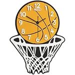 HSHTTKL Keep Accurate Time Silent Wall Clock Creative Basketball Shape Wall Clocks Durable Clock for Bedroom Classroom living room Indoor Decorative New