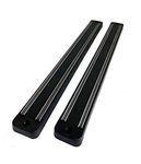 AMULAKH Wall Mount Magnetic Knife Storage Holder Chef Rack Strip Utensil Kitchen Tool -33 cm (Set of 2)