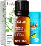 Gya Labs Melissa Essential Oil for Diffuser - Natural Melissa Essential Oil for Skin DIY Aromatherapy & Candle Making - Sweet & Herbaceous Scent - 100% Natural (0.34 Fl Oz)