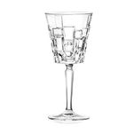 RCR Cristalleria Italiana S.p.a. Etna Line | Glass Water and Wine Glasses Modern Glasses Set 6 Crystal Biccheri 20 Cl