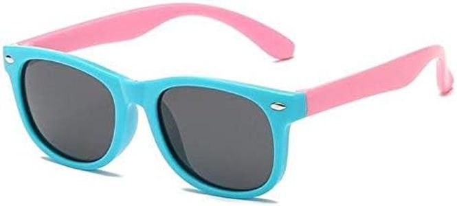 Boolavard Kids Polarized Sunglasses Rubber Flexible Shades for Girls Boys Age 3-11
