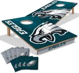 YouTheFan NFL Philadelphia Eagles 2’ x 3’ Wood Cornhole Game with Logo Bags