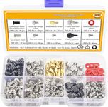 VNJ 300PCS Personal Computer Screw Standoffs Set Kit for Hard Drive, Computer Case, Motherboard, Fan, Power Graphics