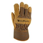 Carhartt Men's Insulated Suede Work Glove With Safety Cuff - brown - Small