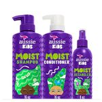 Aussie Kids Shampoo 475 mL, Conditioner 475 mL and Detangler Bundle 236 mL, Sulfate and Paraben Free, 1.18 L Total