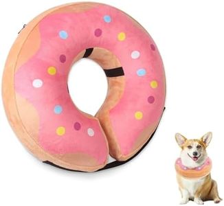Dog Donut Collar, 1PCS Recovery Collars for Dogs, Inflatable Dog Adaptil Collar Cone Inflatable Collars for Dogs for After Surgery(Pink)