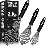 Walfos Silicone Whisk, Stainless St