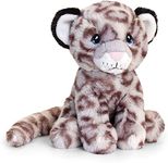 Deluxe Paws Plush Cuddly Soft Eco Toys 100% Recycled (Snow Leopard)