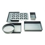 Chicago Metallic Commercial II Non-Stick 6-Piece Bakeware Set, Silver