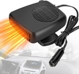 Car Heater, 150W Car Demister 12V Auto Heater Defroster That Plug-in Cigarette Lighter, Winter Car Heater Kit for Small Cars（2024 Upgrade)