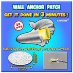 Fixing Drywall Anchors Repair//Plus Size:-3.5" x 2.5"- (19 PCS)-Perfect for Loose Drywall Anchors. Repairs and Strengthens Walls Easily. Multipurpose fix for Shelves, Curtains, Towel Rails