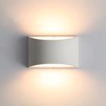 Pheashine Indoor Wall Light, 7W Warm White LED Modern Plaster Wall Lights, Decorative Up and Down Wall Lamp Sconce for Living Room, Bedroom, Corridor, Stairs, Pathway (G9 LED Bulb Include)