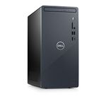 Dell Inspiron 3910 Desktop Computer Tower - 12th Gen Intel Core i5-12400, 16GB DDR4 RAM, 256GB SSD + 1TB HDD, Intel UHD Graphics 730, WiFi 6, HDMI, Bluetooth, USB-C, Windows 11 Home - Blue