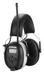 ZOHAN EM042 AM/FM Radio Headphone with Digital Display,Ear Protection Noise Reduction Safety Ear Muffs,Ultra Comfortable Hearing Protector for Lawn Mowing and Landscaping - Gray