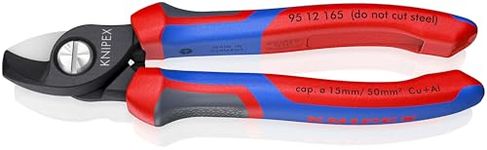 KNIPEX 95 12 165 Cable Shears with comfort handles burnished 179 mm