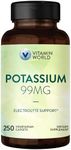 Potassium 99 mg Minerals Vegetarian Dietary Supplement 250 caplets