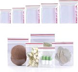 CLassiC Eco Friendly Bags 2.5" x 3.5" Small Ziplock Plastic Bags, 200pcs Reusable Clear Storage Bags for Seeds, jewellery, Samples, Coins, Pills, Snacks