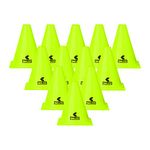 Belco Sports 6 Inch Cone Marker Set Floro Green (Floro Green, Pack of 12)