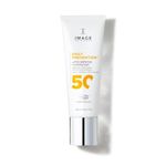 IMAGE Skincare, DAILY PREVENTION Ultra Defense Face Moisturiser SPF 50 Sunscreen Lotion, Radiance Boosting Glow, No White Cast, 73 g