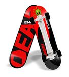 Jaspo Dragon Fire Fiber Skateboard Casterboard Cruiserboard (For Age Group 7 Years And Above) Dragon Fire Lite (Deck Size 26.5"X6.5") - Black