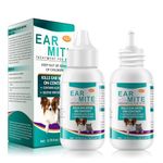 Tooffi 2Pack Ear Care for Dogs,Ear Mite Treatment for Dogs & Cats,Dog Ear Infection Treatment,Dog and Cat Ear Drops Soothes Itchy Ears,Dog and Cat Ear Drops Soothes Itchy Ears