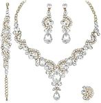 CSY 4 Pcs/Sets Elegant Crystal Neck