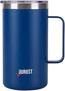 DURUST Stainless Steel Double Walled Travel Coffee Mug 24 oz (Dark Blue)